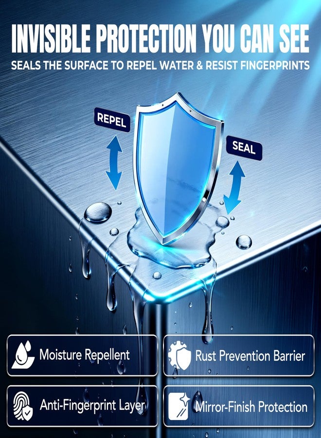 Sheila Shine 10oz Stainless Steel Cleaner and Polish - Cleans, Polishes & Protects Kitchen Appliances, Refrigerators, Sinks, Ovens & Grills - Stainless Steel Sink Cleaner for Kitchen Sink - Image 3